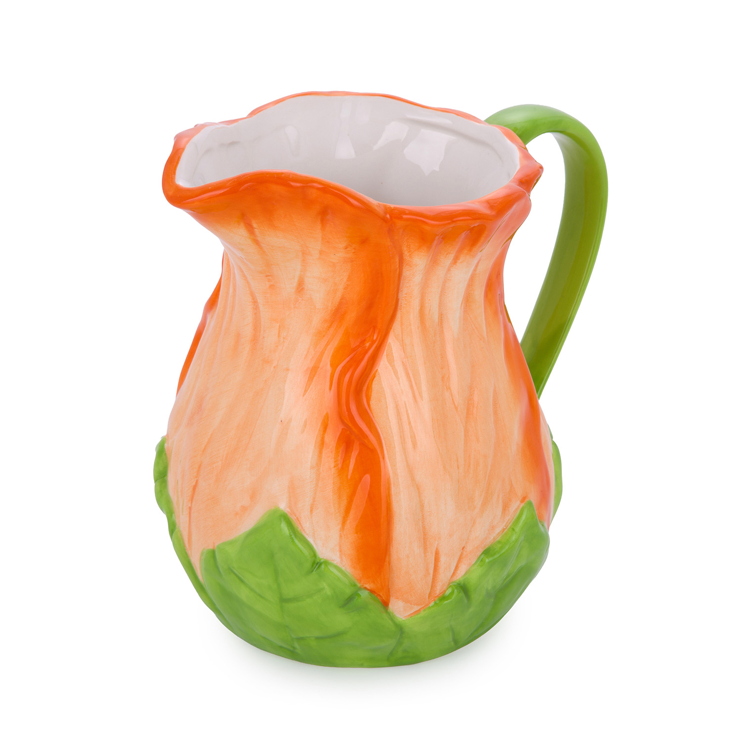 Brocca fiore arancione 1,4 L terracotta Florafruit