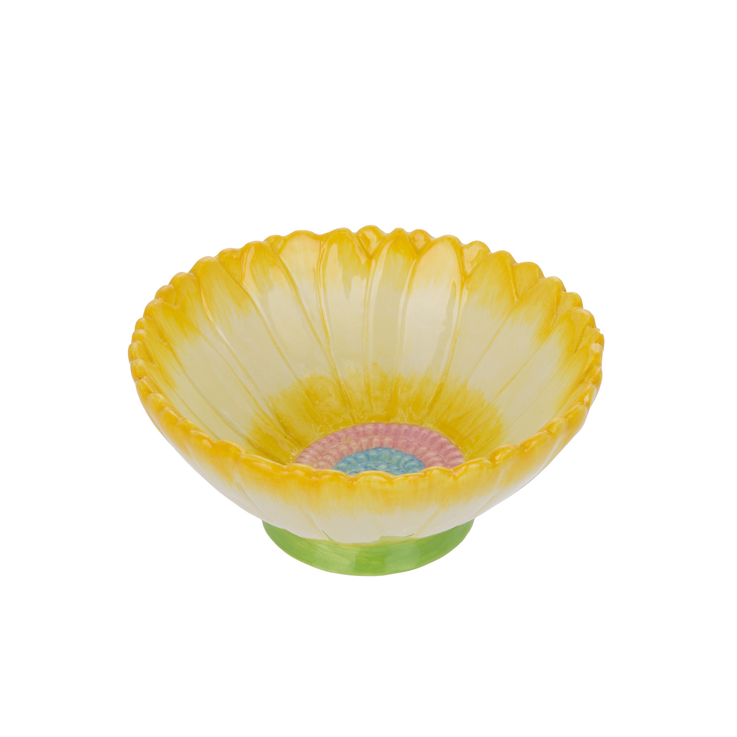 Ciotola fiore giallo 14,5 cm terracotta Florafruit