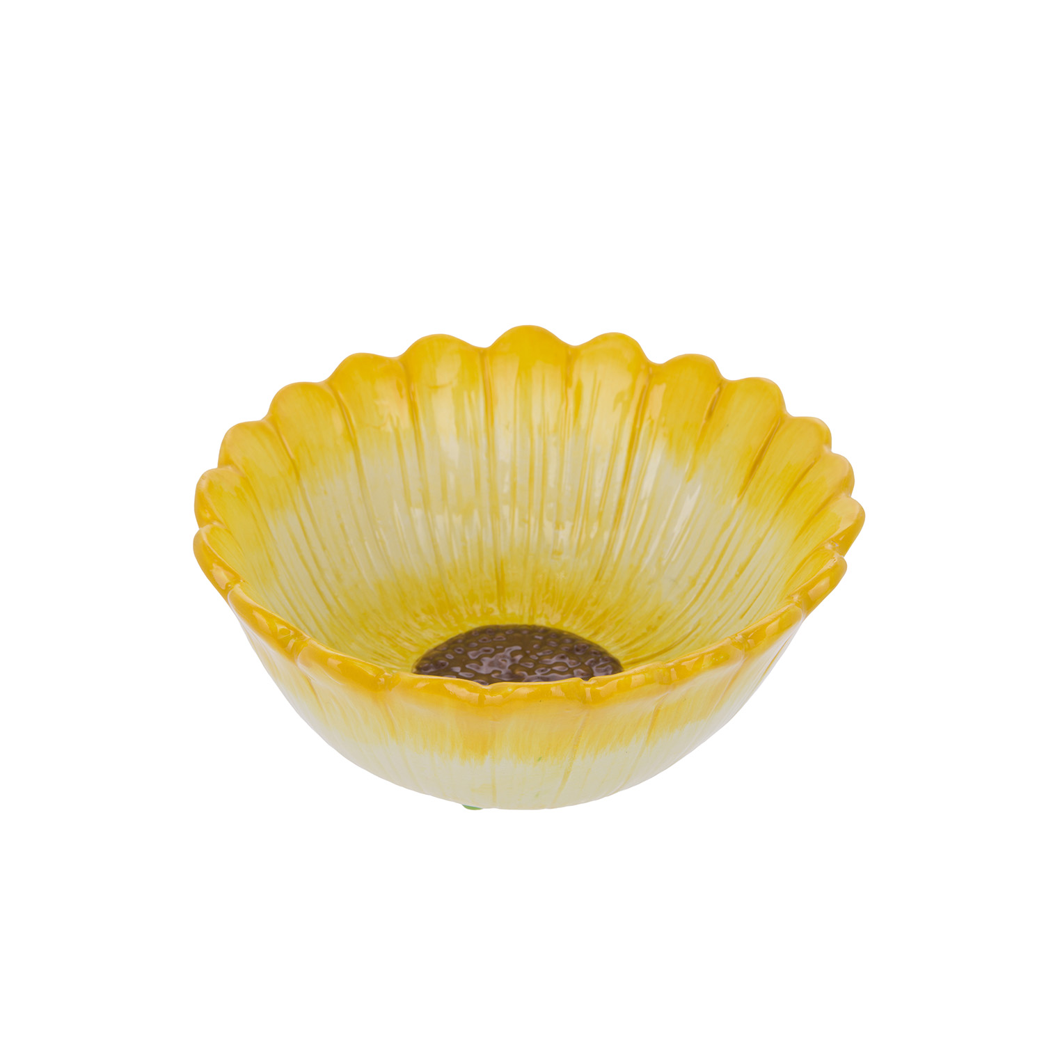 Ciotola fiore giallo 15,5 cm terracotta Florafruit