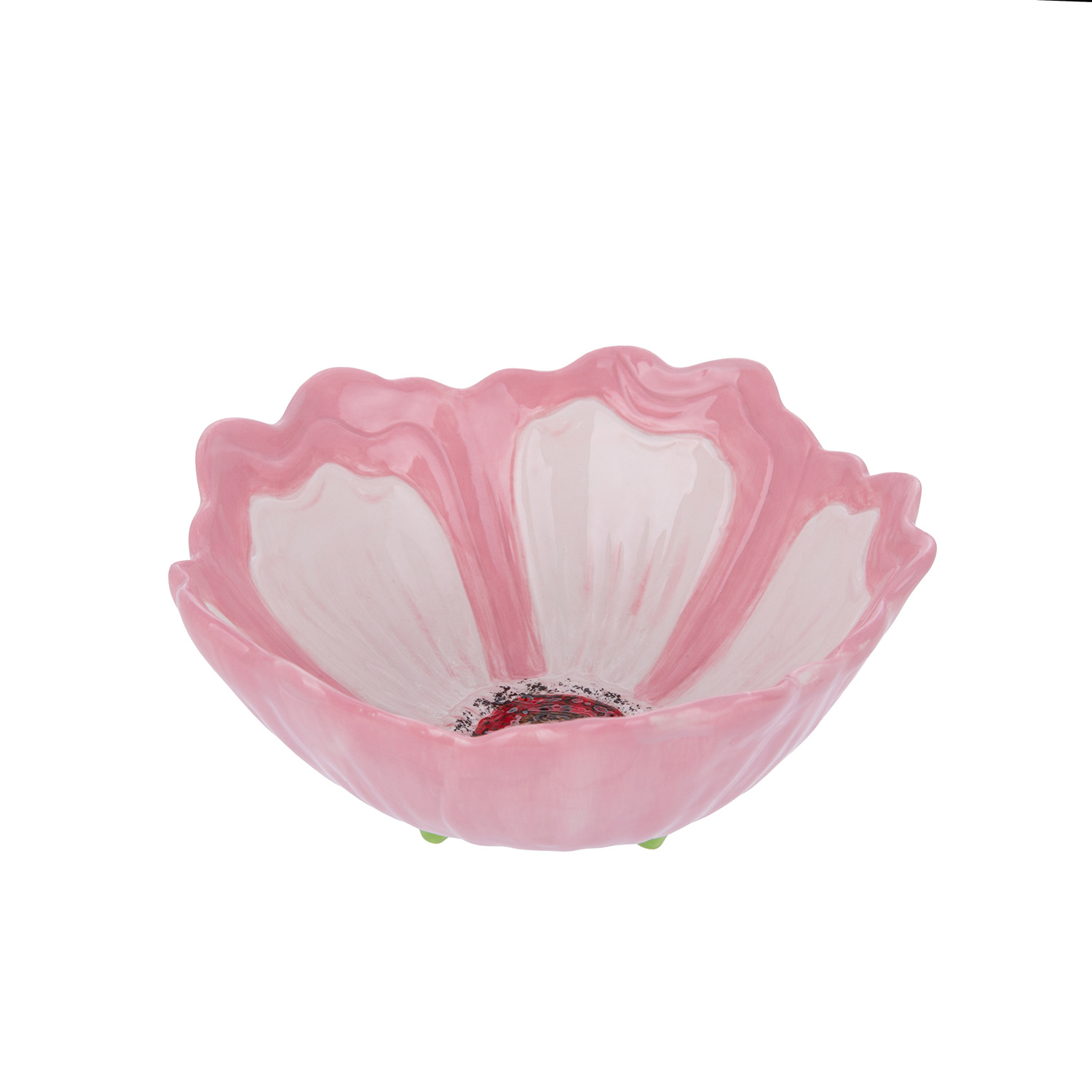 Ciotola fiore rosa 15,5 cm terracotta Florafruit