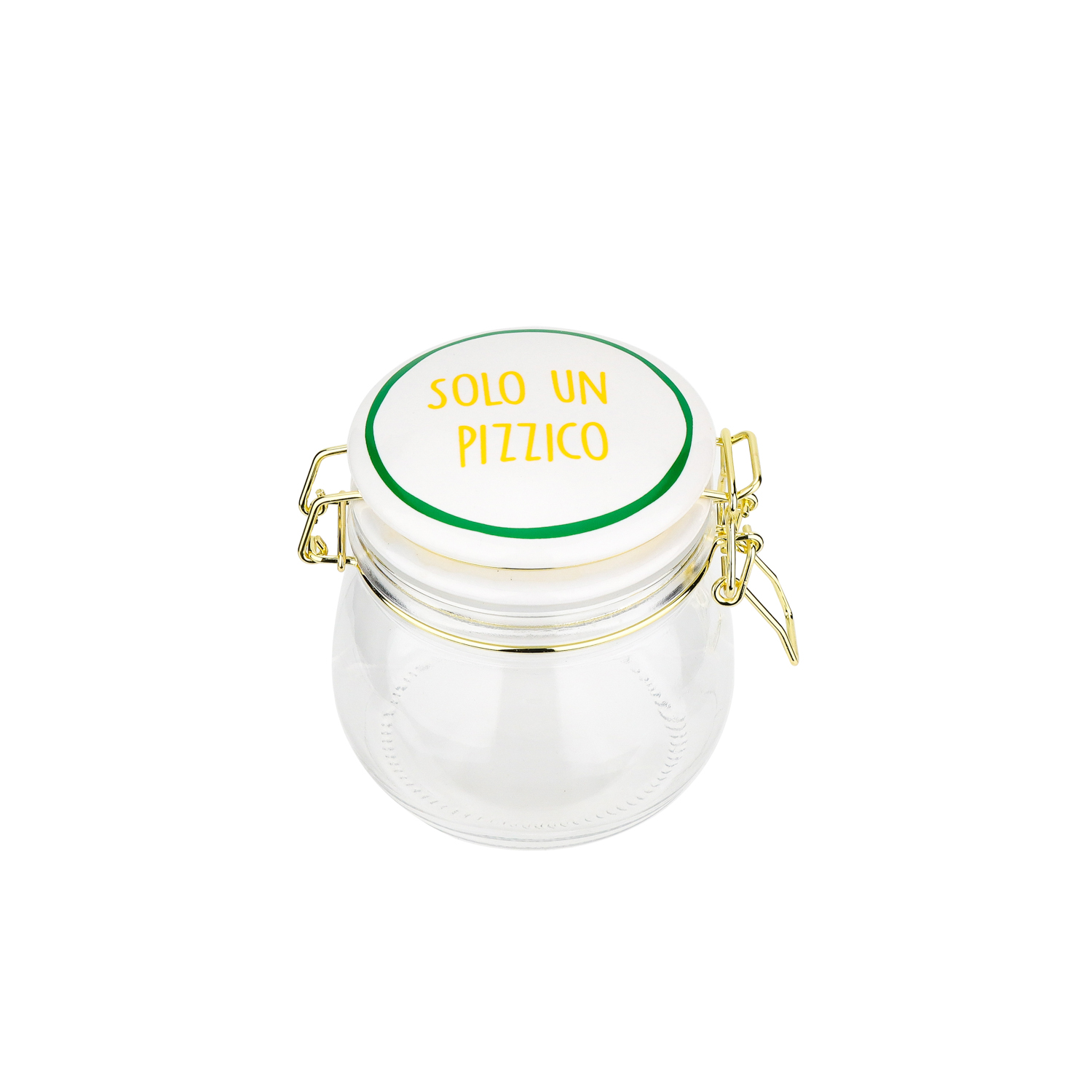 Barattolo ermetico vetro 450 ml Solo un pizzico Color Bloom