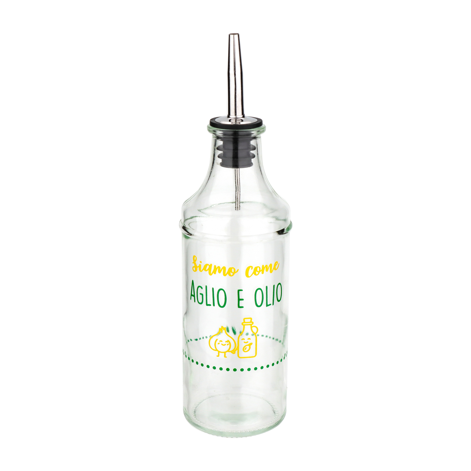 Oliera con beccuccio vetro 400 ml Aglio e olio Color Bloom