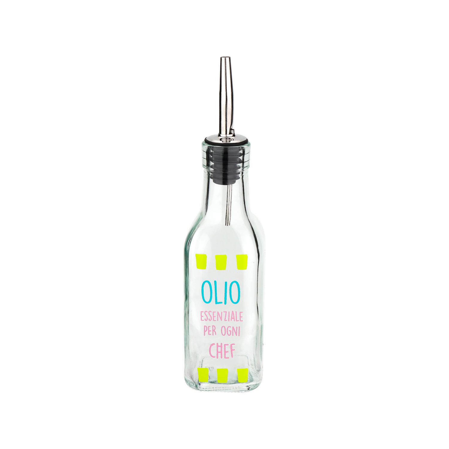 Oliera con beccuccio vetro 200 ml Olio essenziale Color Bloom