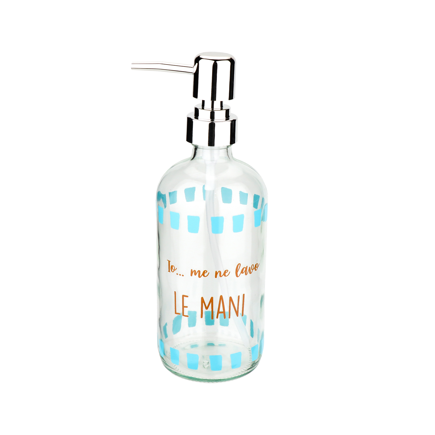Dispenser sapone vetro 500 ml Le Mani Color Bloom
