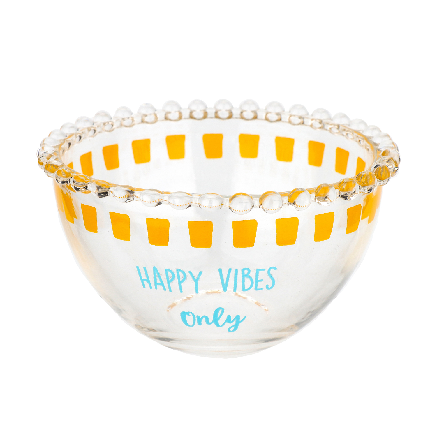 Ciotola in vetro 450 ml Happy vibes Color Bloom