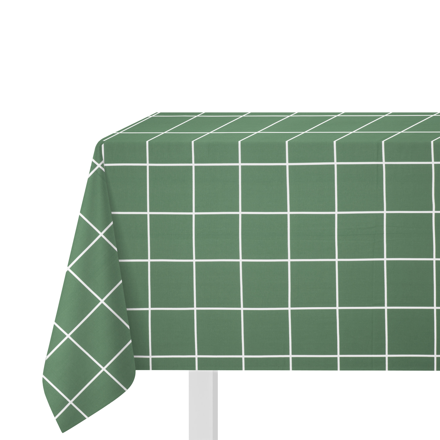 Tovaglia quadrettata 140x180 cm cotone verde