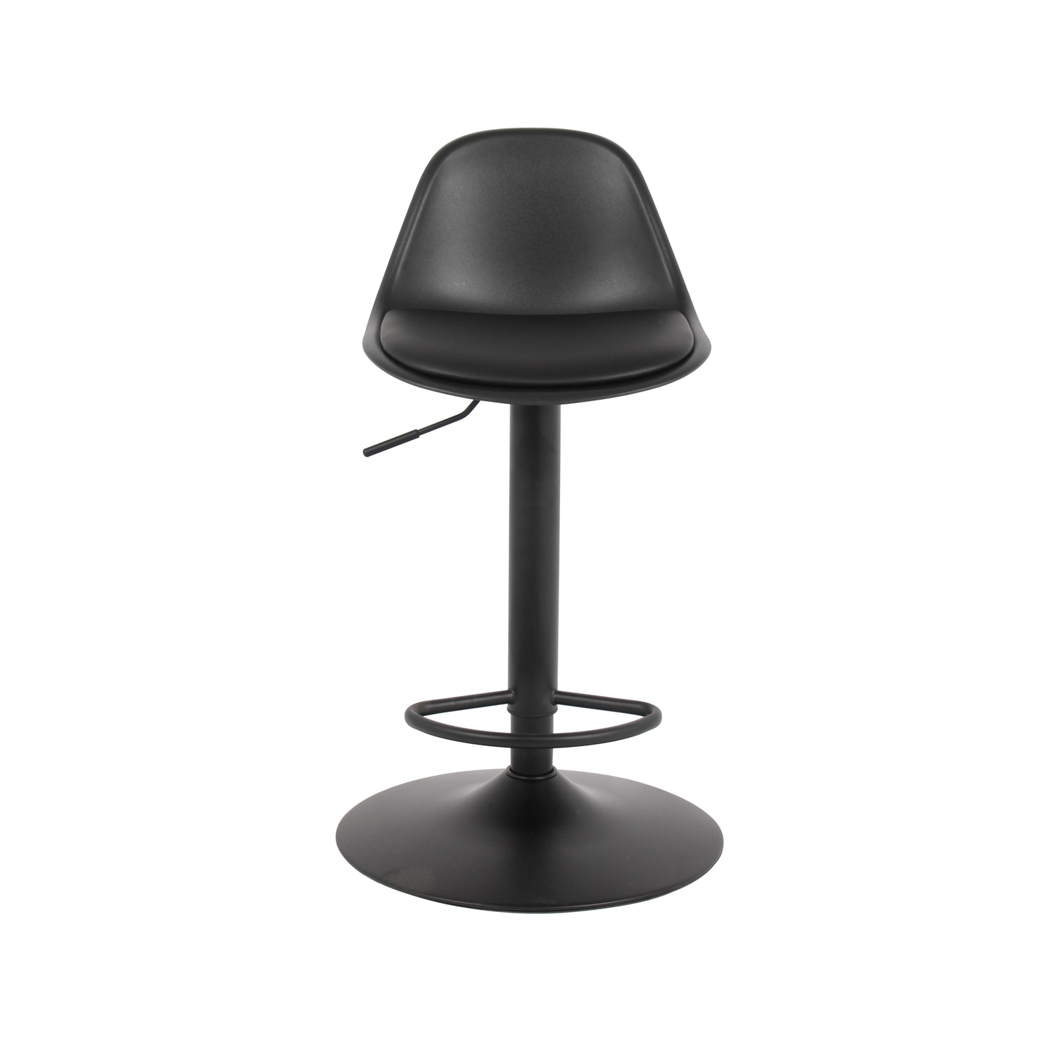 Sgabello bar regolabile 82 103 cm - nero