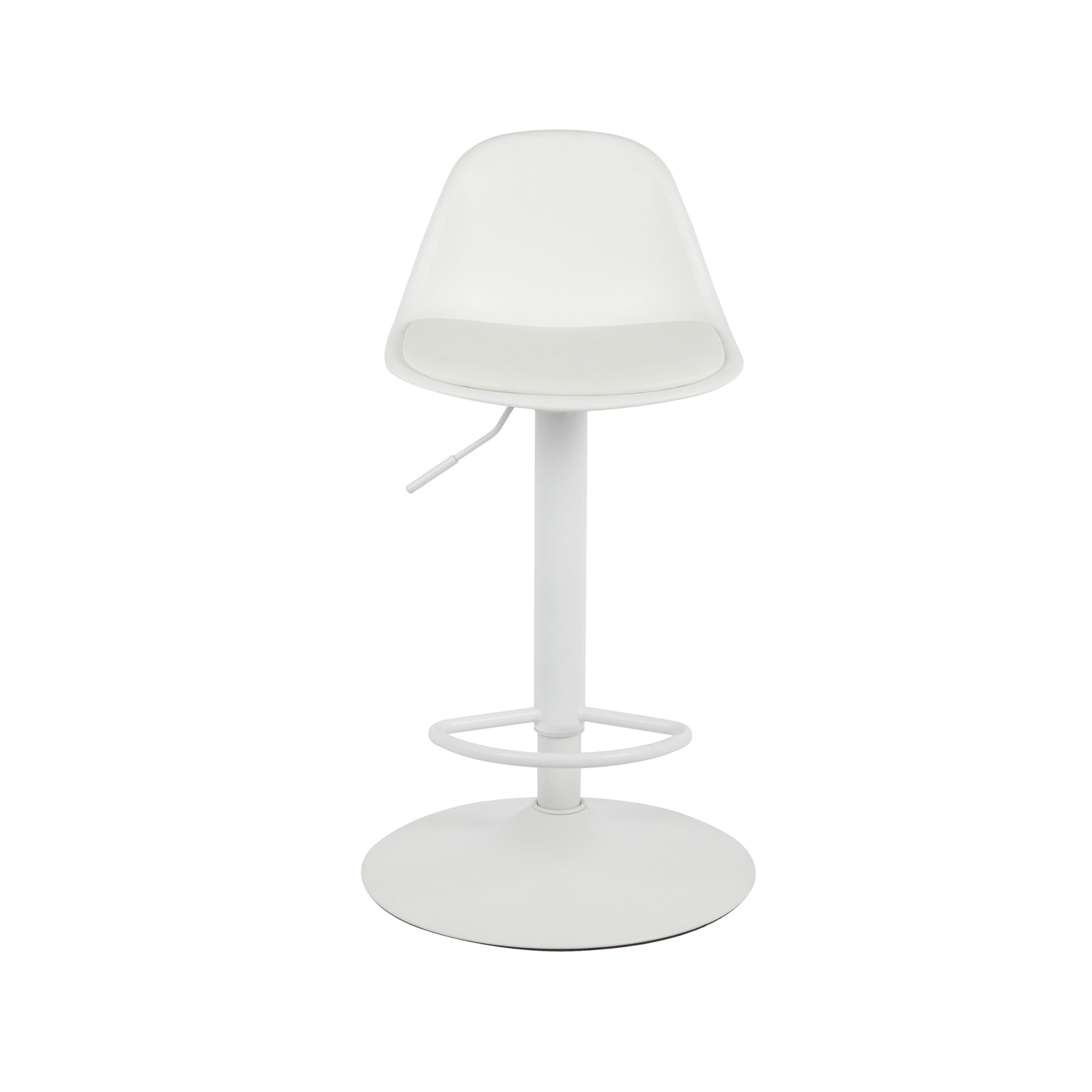 Sgabello bar regolabile 82 103 cm - bianco