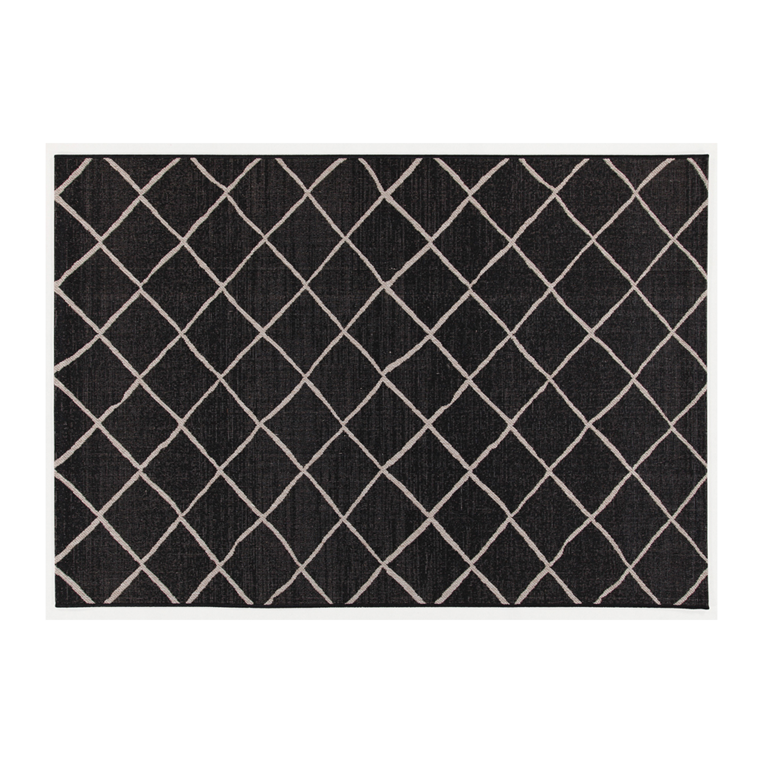 Tappeto 230x160 cm Veranda C nero e argento