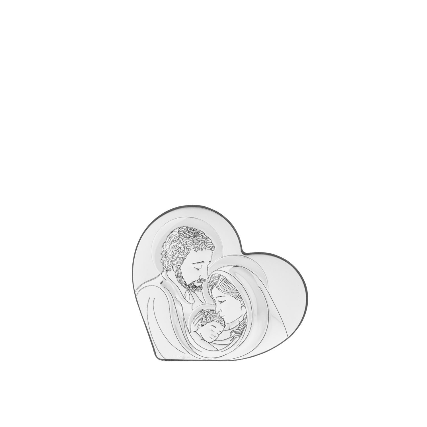 Icona Sacra cuore 10x8,8 cm Beltrami con argento Miro Silver