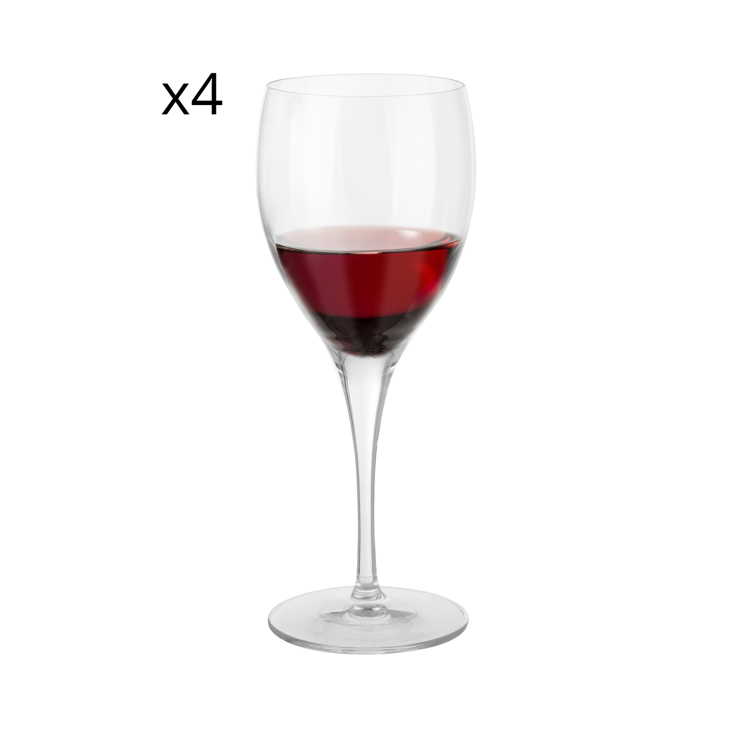 Set 4 Calici Vino Rosso Chianti Michelangelo Masterpiece Gold Luigi Bormioli