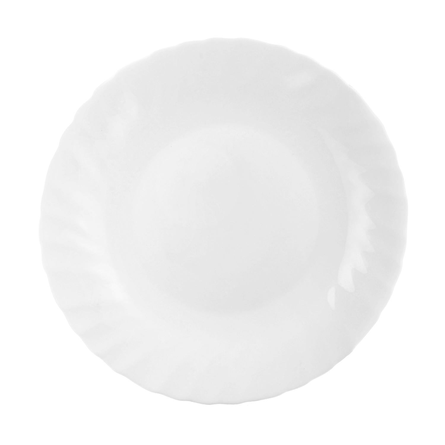 Piatto piano Prima, in vetro opalino, da 26 cm