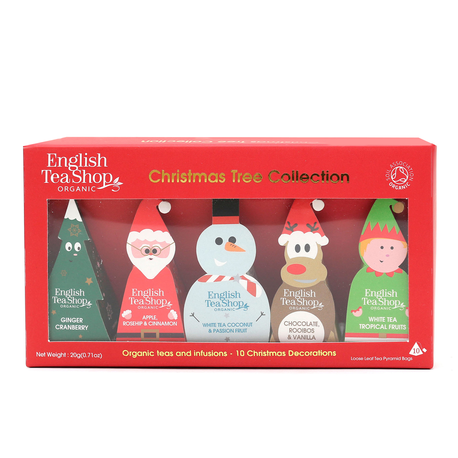Set 10 tisane confezione regalo Natale English Tea Shop