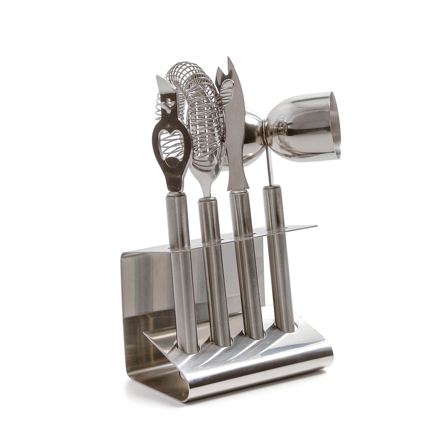 Set per cocktail 4 accessori con stand