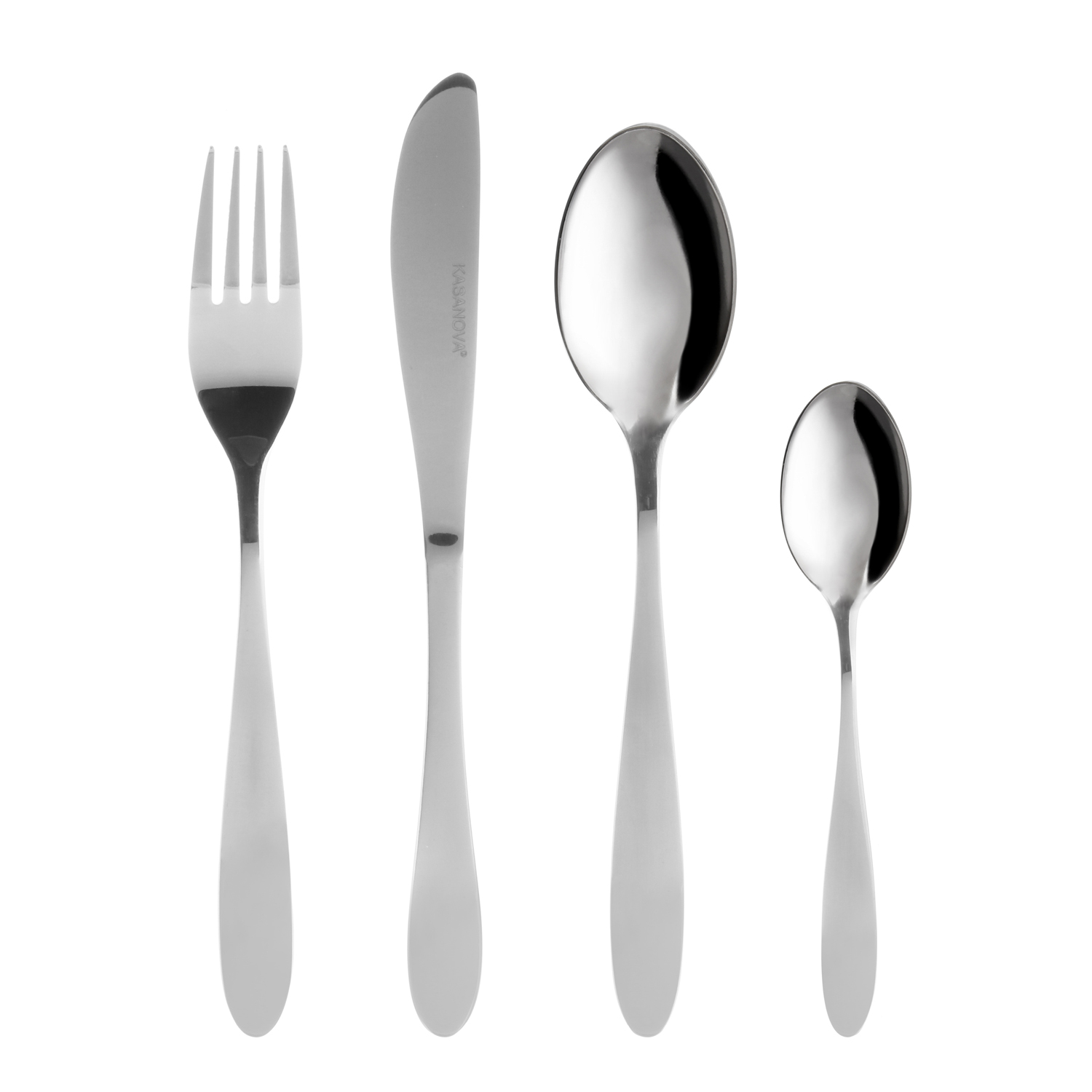 Set posate Essential in acciaio inox, 24 pezzi