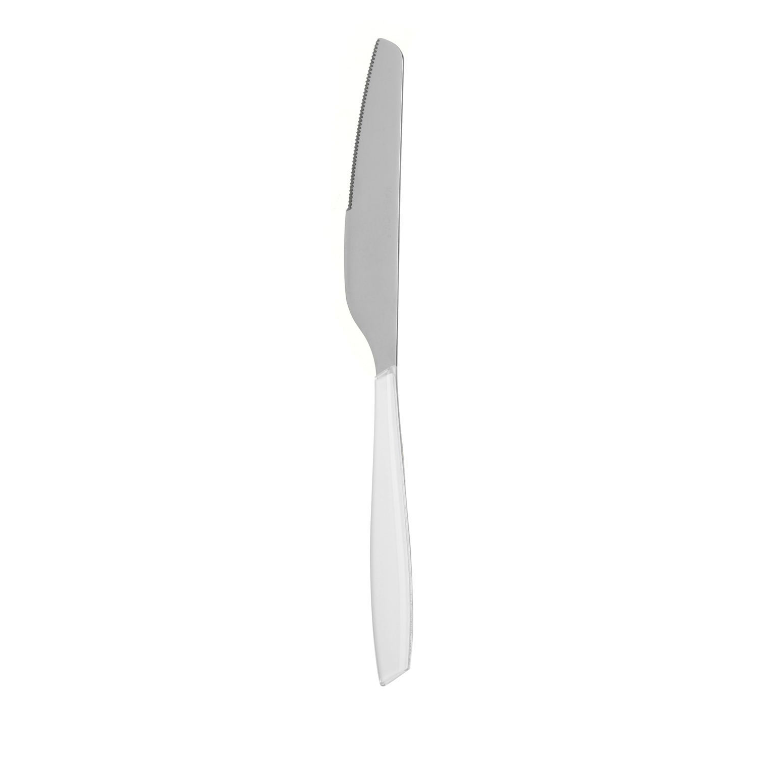 Coltello tavola sfuso bianco in acciaio inox Silhouette
