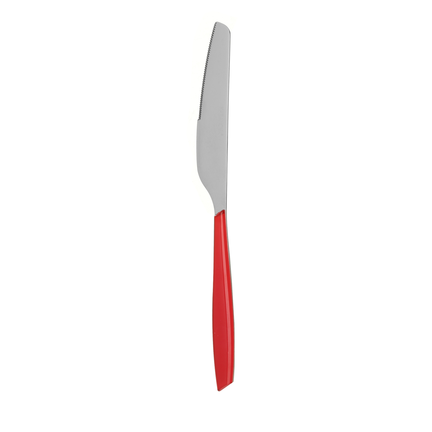 Coltello tavola sfuso rosso in acciaio inox Silhouette