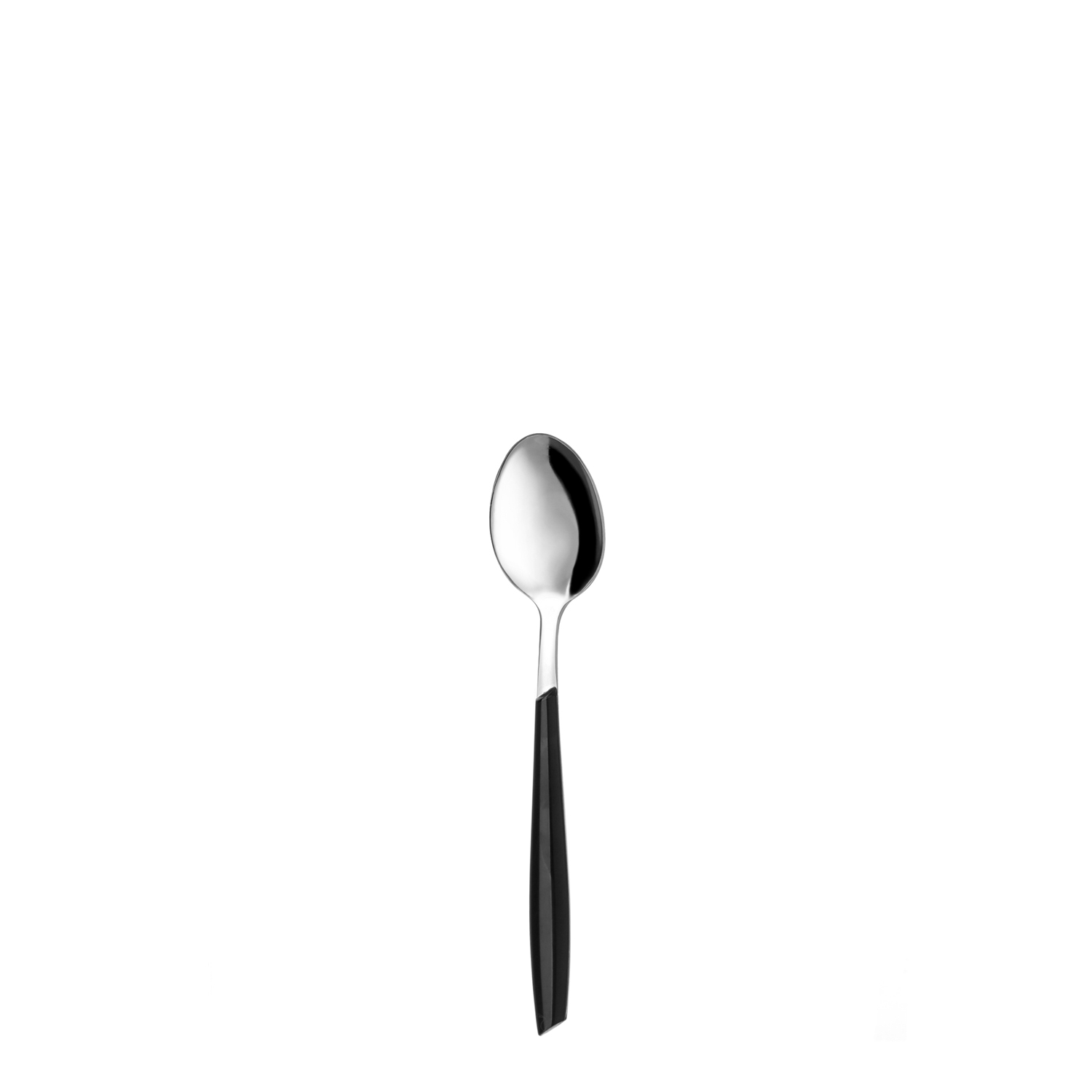 Cucchiaino caffè sfuso nero in acciaio inox Silhouette