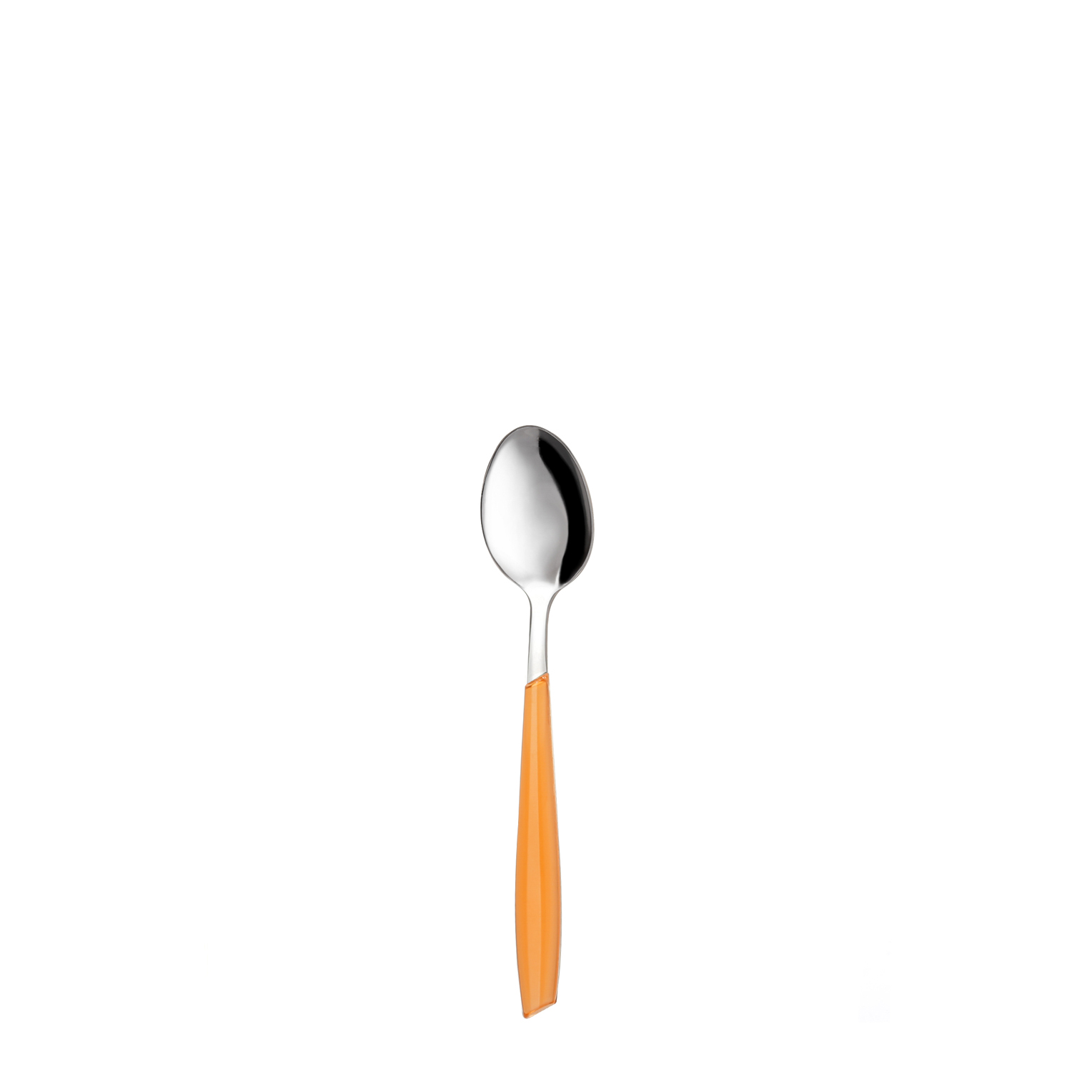 Cucchiaino caffè sfuso arancione in acciaio inox Silhouette