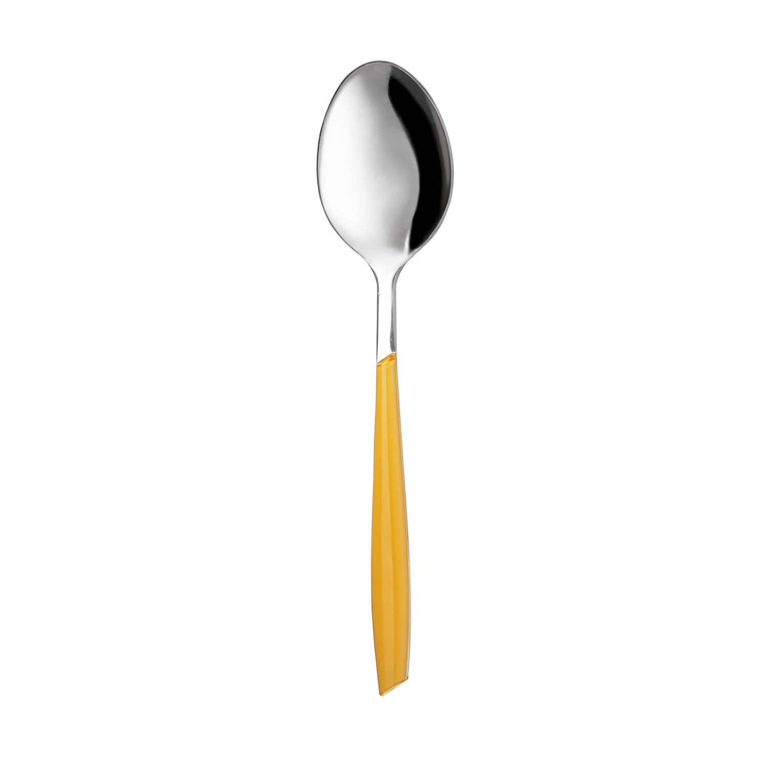 Cucchiaio tavola sfuso giallo in acciaio inox Silhouette