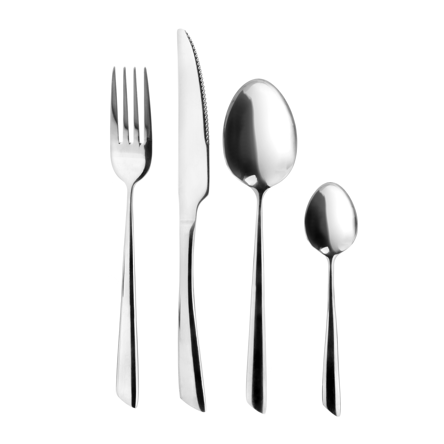 Set posate Delta da 24 pezzi, in acciaio inox