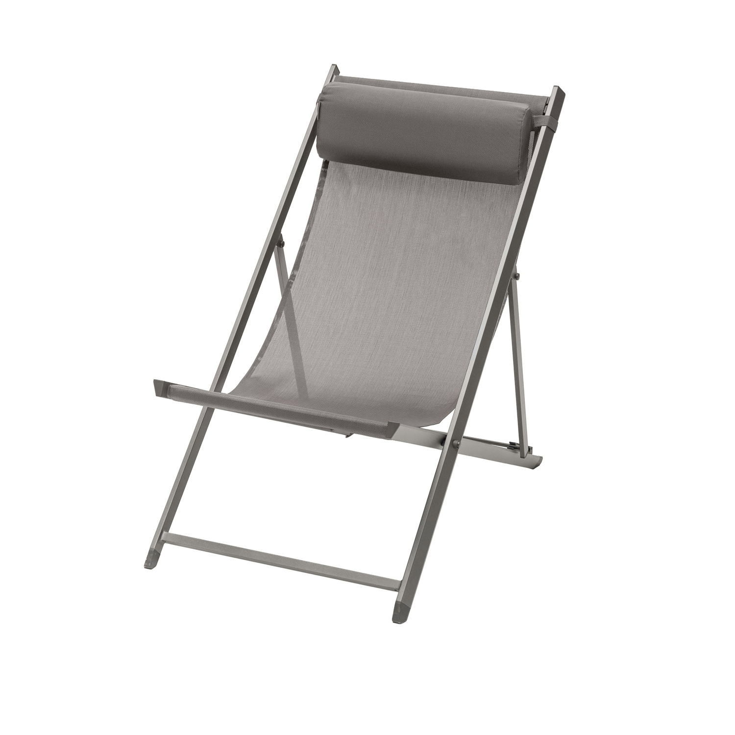 Sedia sdraio Decima 63x86x190 cm - Colore Tortora