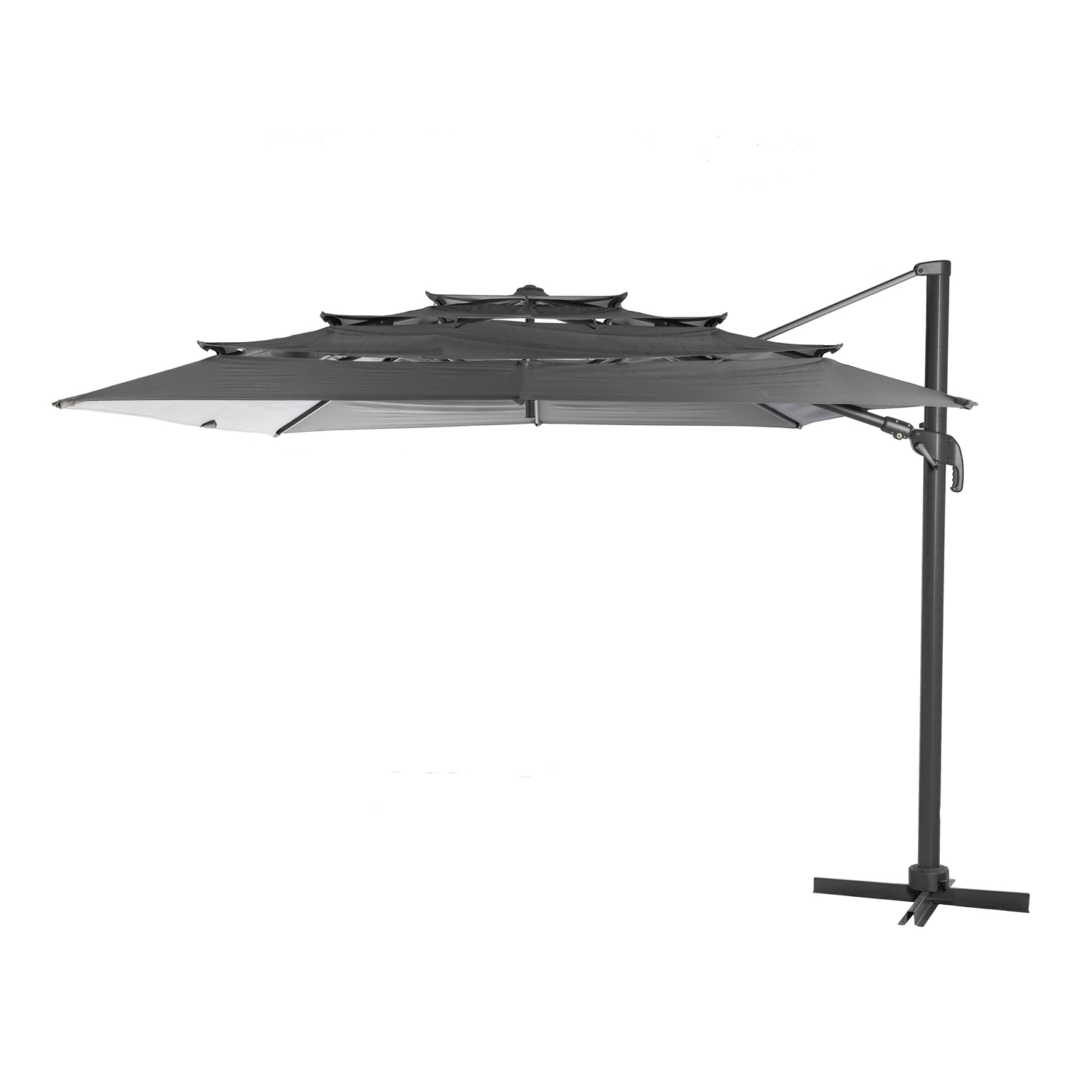 Ombrellone da Giardino Elea 400x300 cm Grigio