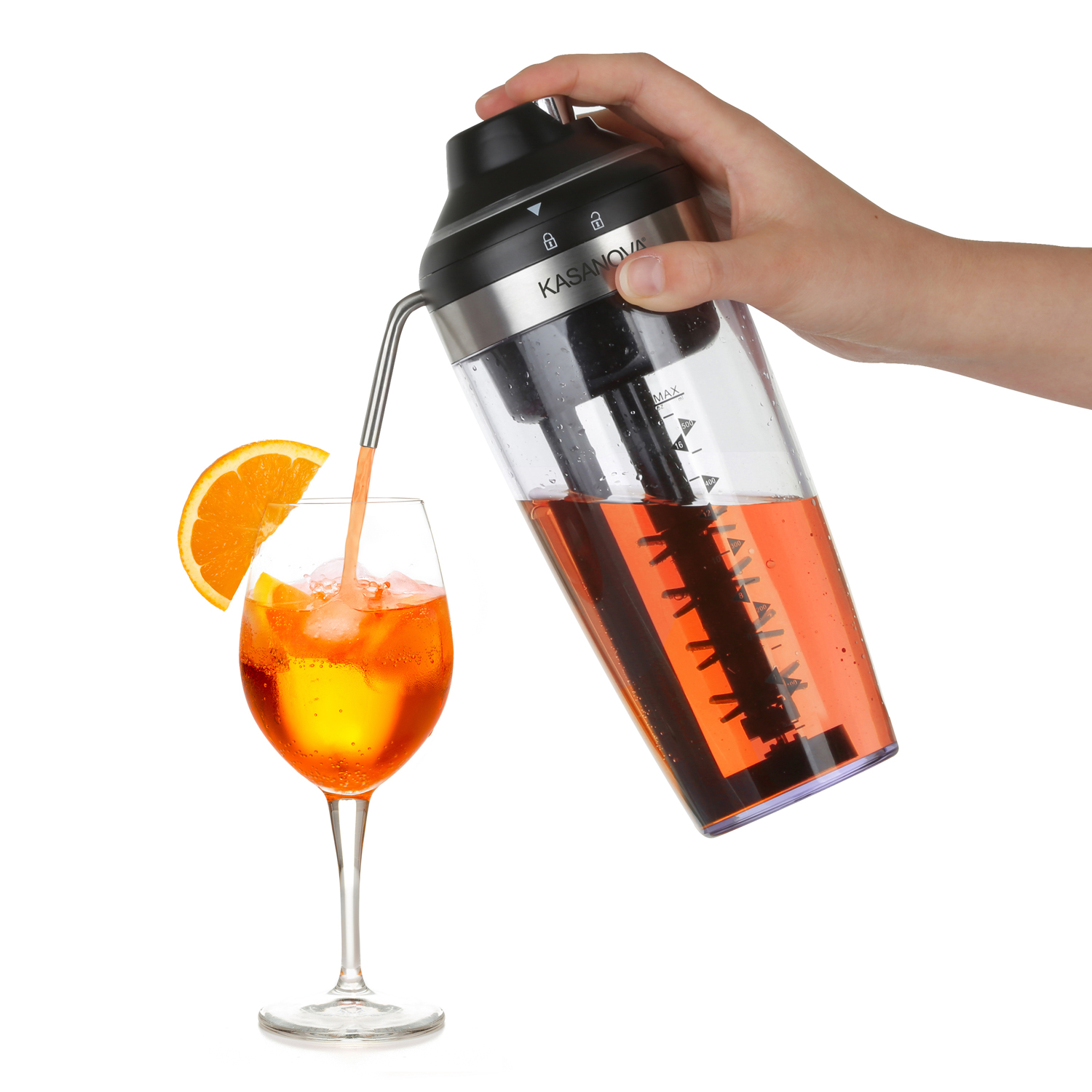 Shaker Elettrico 500ml con Pompa: Miscela i Tuoi Drink in Seconda