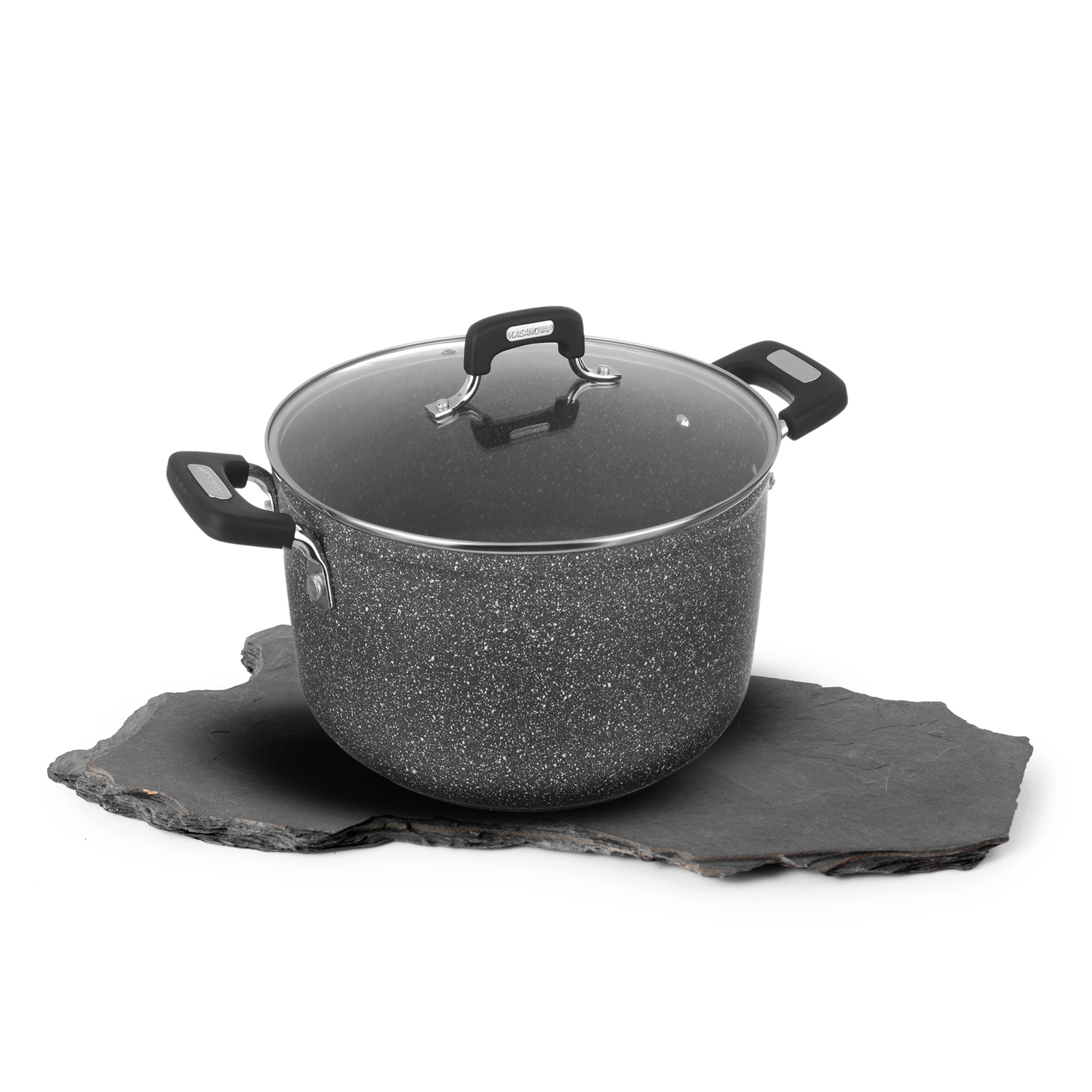 Pentola con coperchio da 22 cm in alluminio