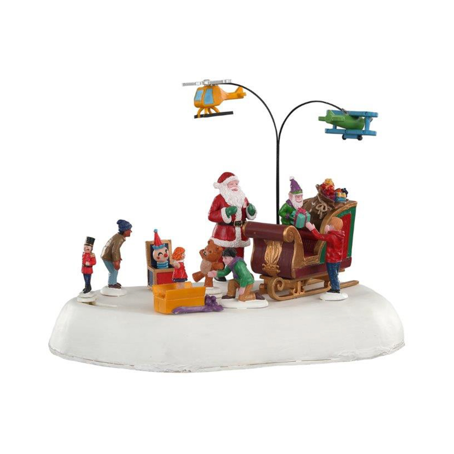 Babbo Natale con doni Lemax decorazione Natale