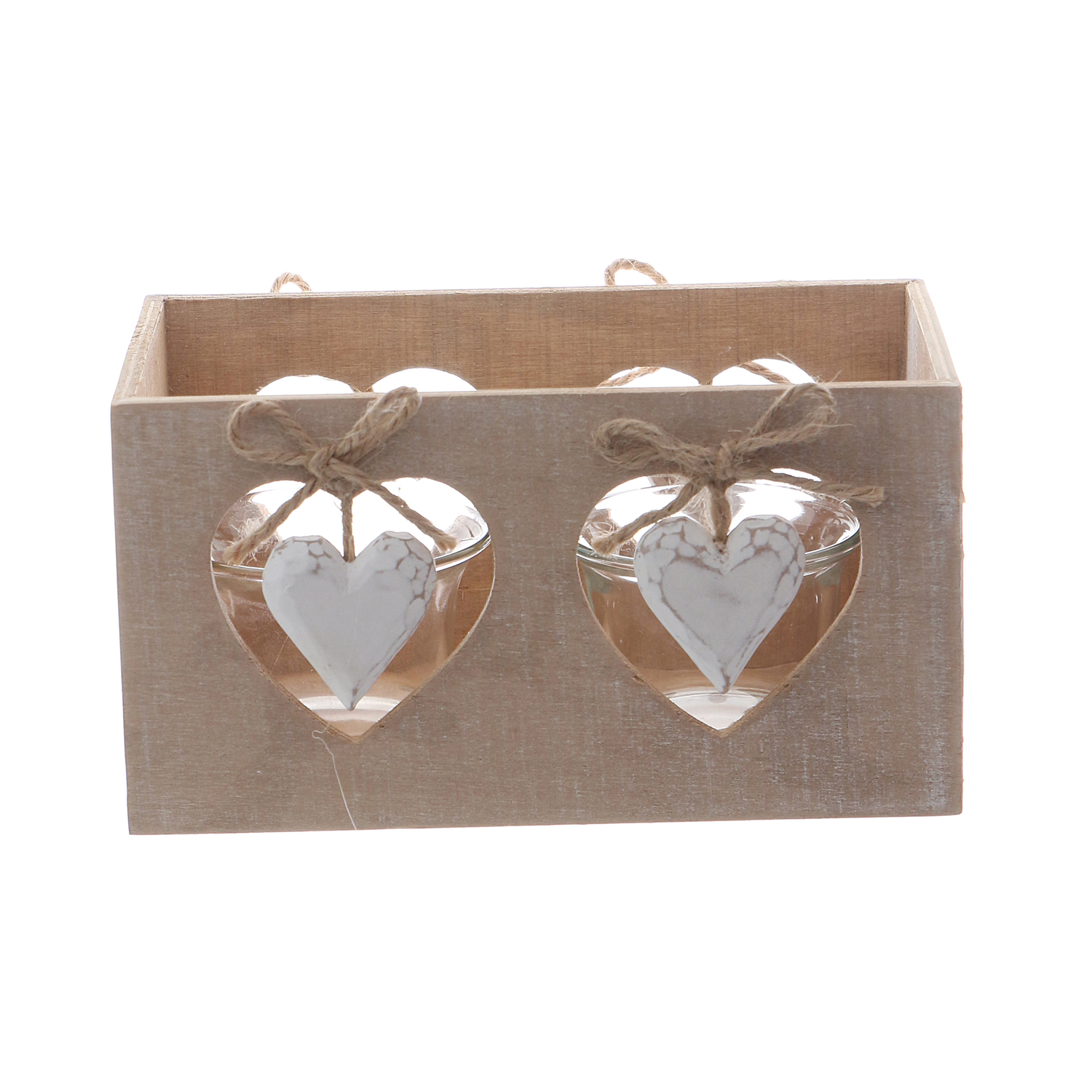 Portacandele in Legno – Set per 2 Tealight