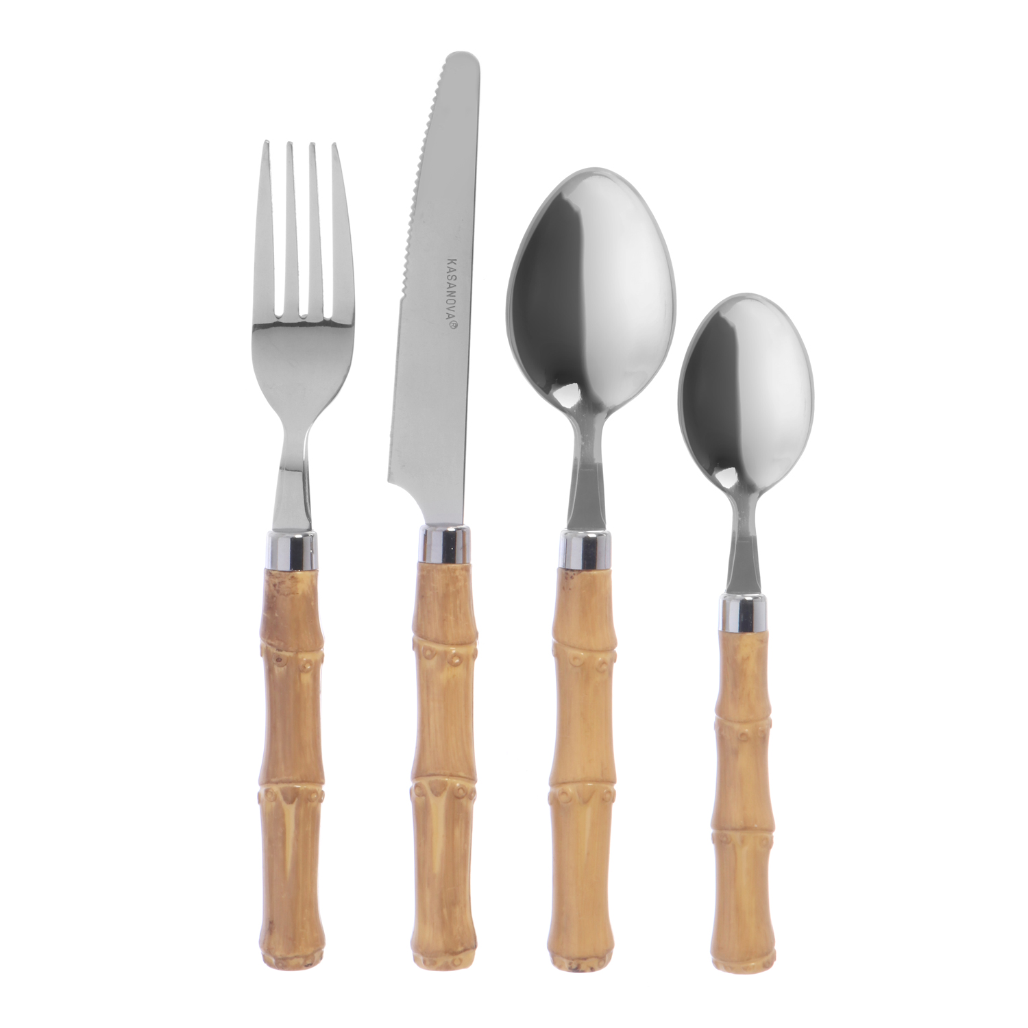 Set posate, in acciaio inox, 24 pezzi