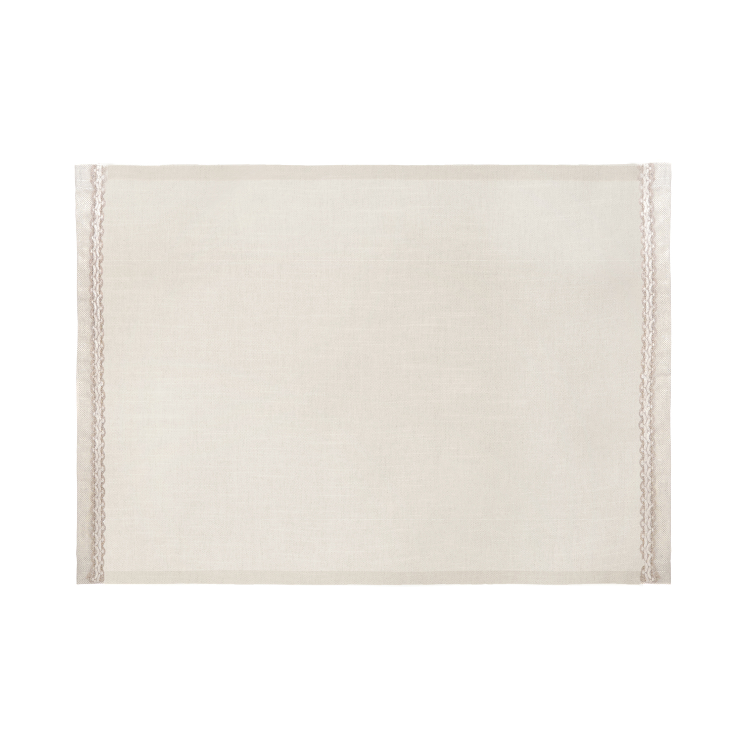Tovaglietta Bolero ecrù in poliestere, cotone e lino, 35x50 cm