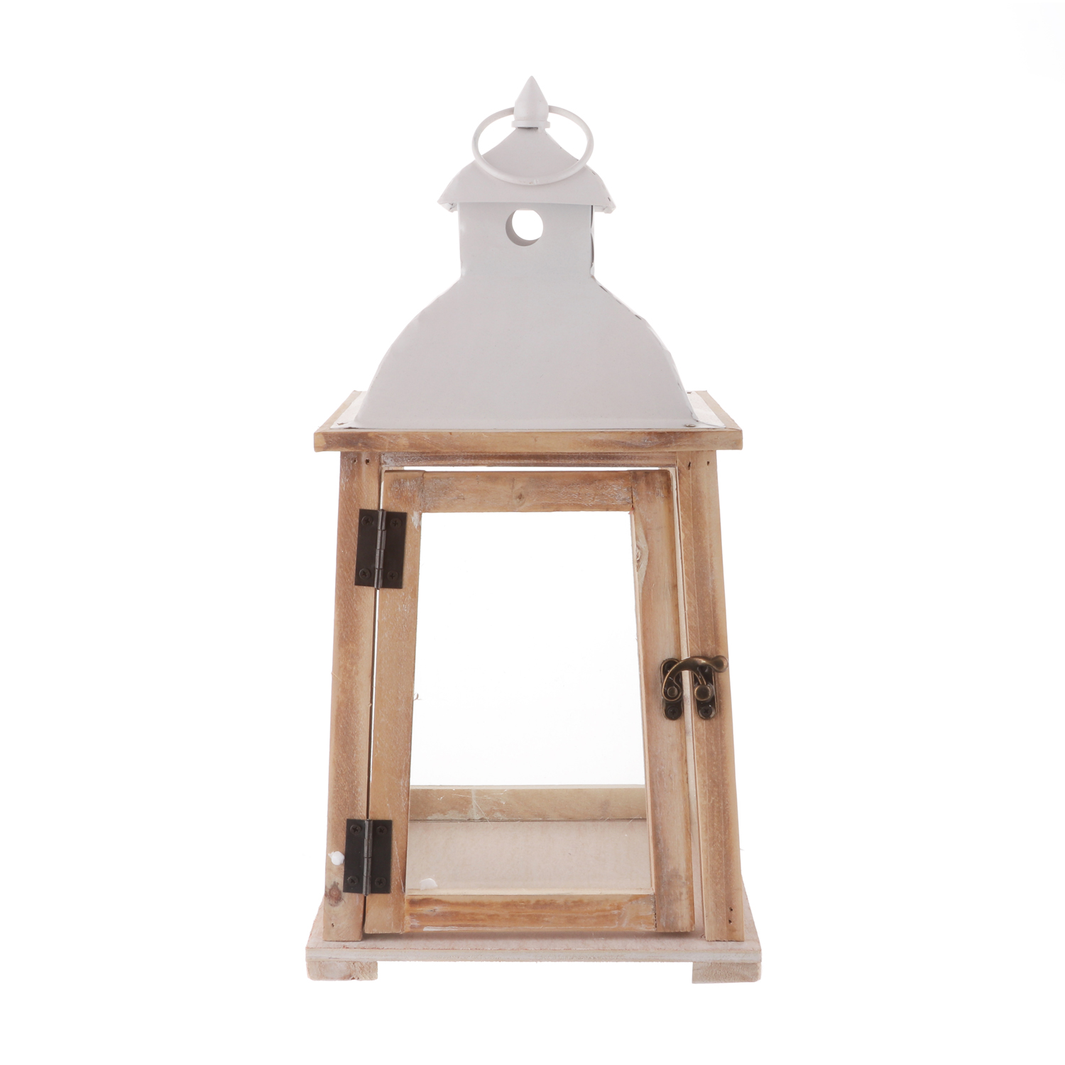 Lanterna piccola in legno, 20,5x20,5x40 cm