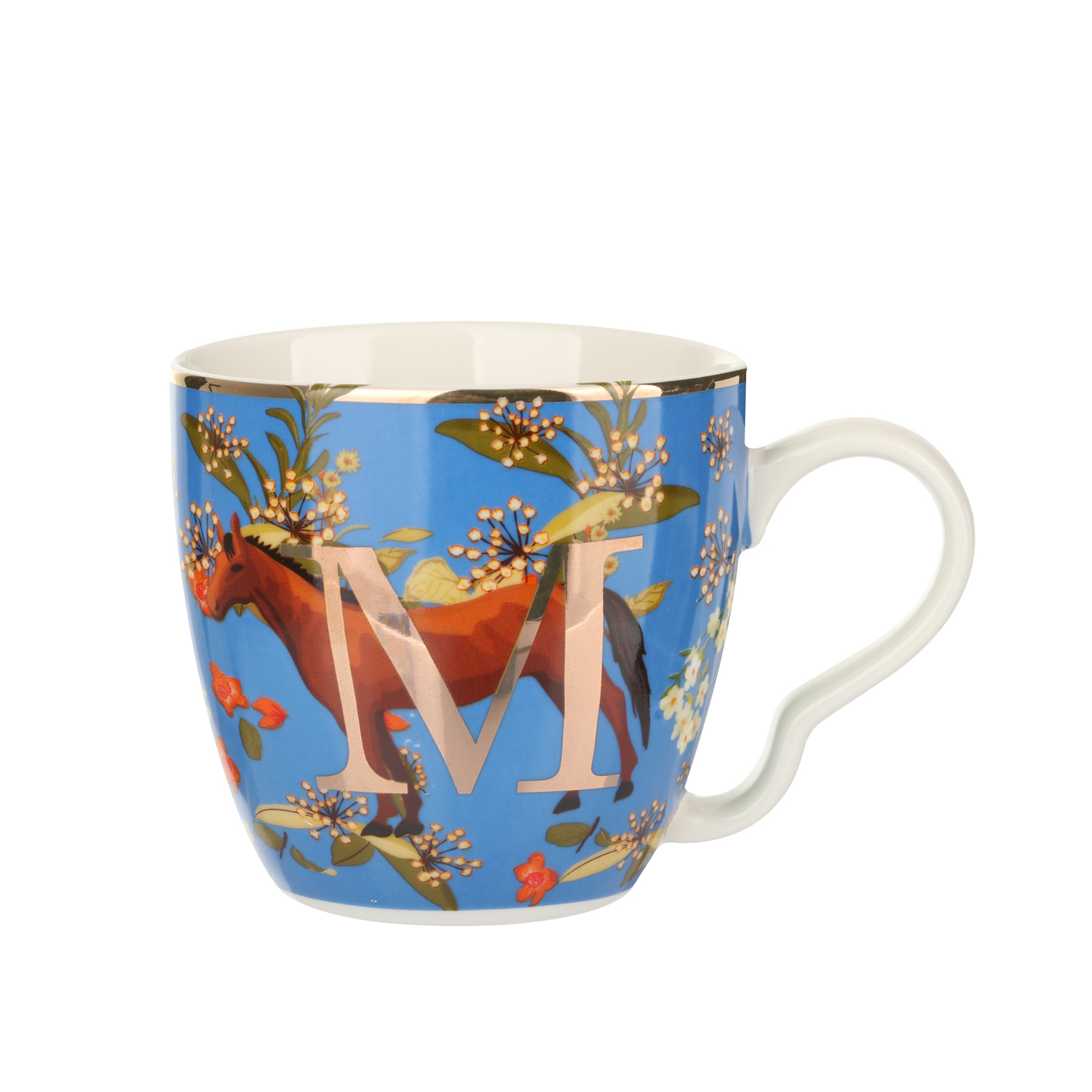 Tazza porcellana Lettera M 48cl