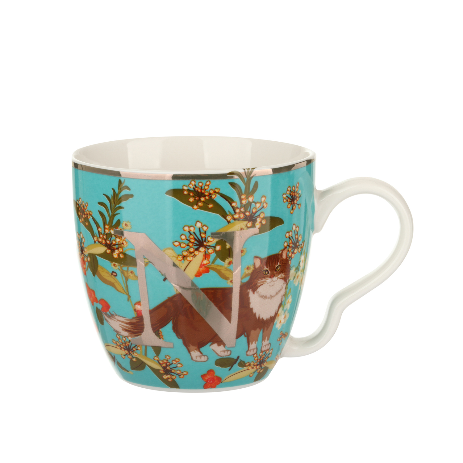 Tazza porcellana Lettera N 48cl