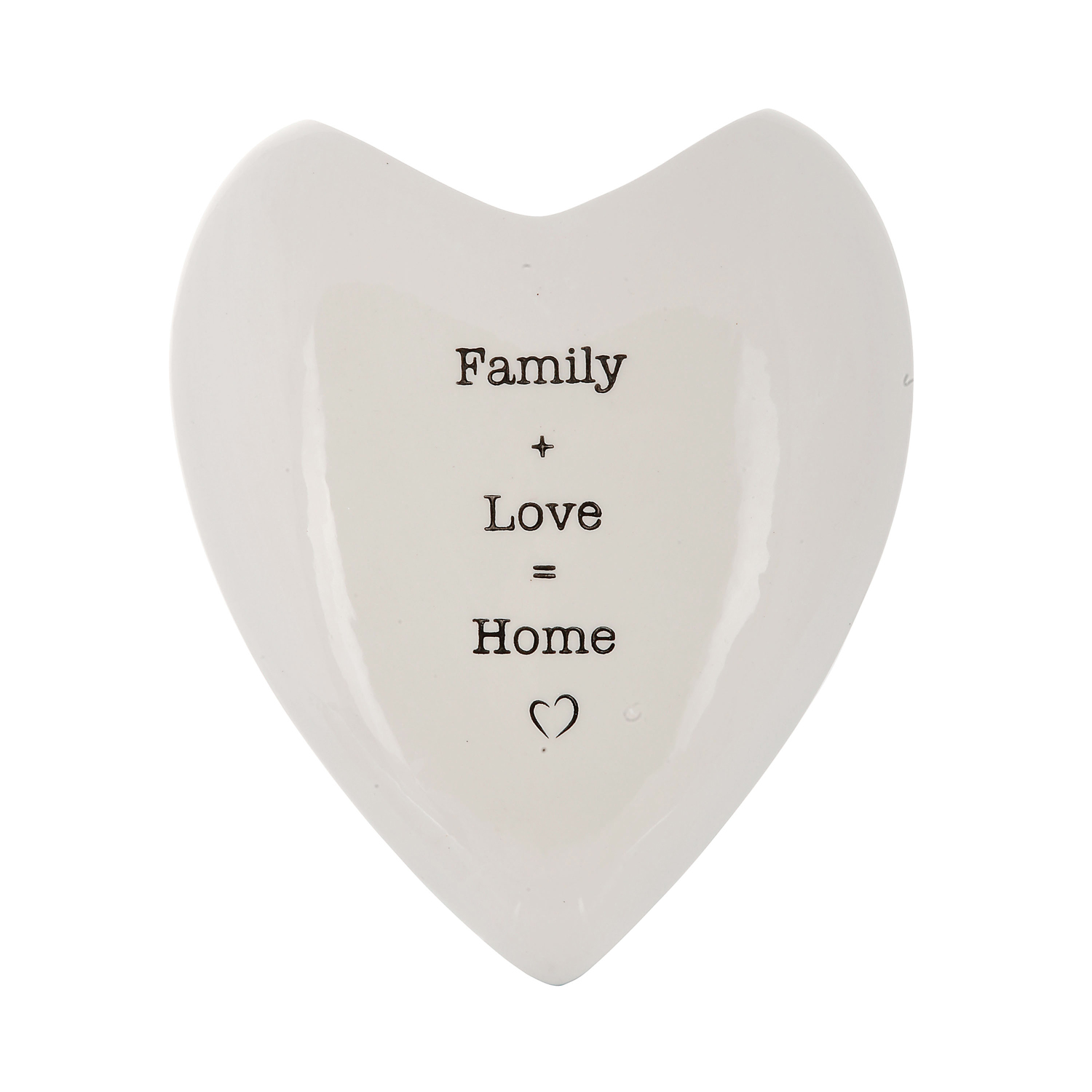 Umidificatore in ceramica Cuore Family and Love 15x4x18 cm