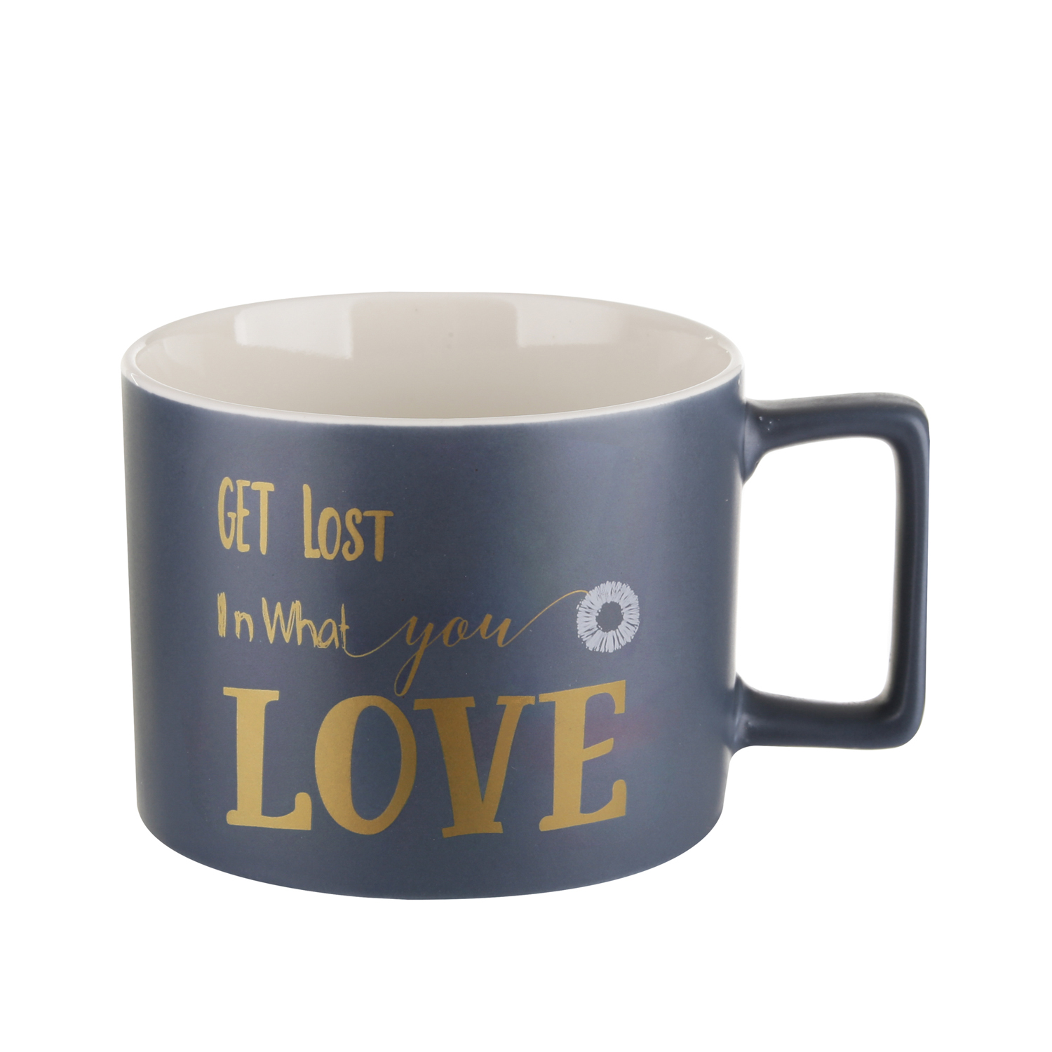 Tazza jumbo 450 ml scritta blu