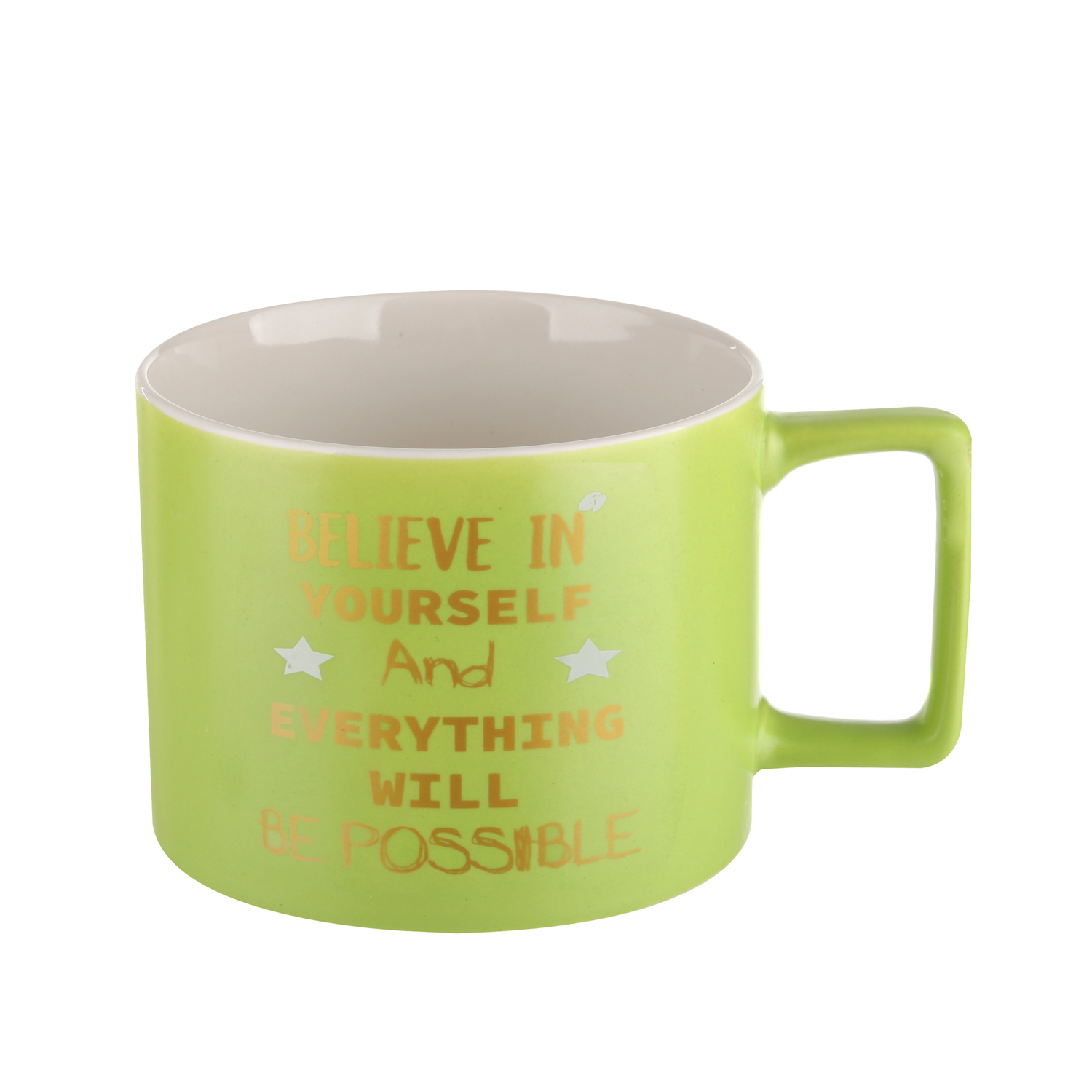 Tazza jumbo 450 ml scritta verde