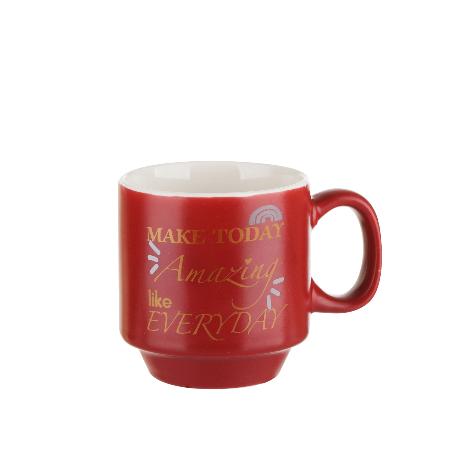 Tazzina caffè 90 ml scritta rossa