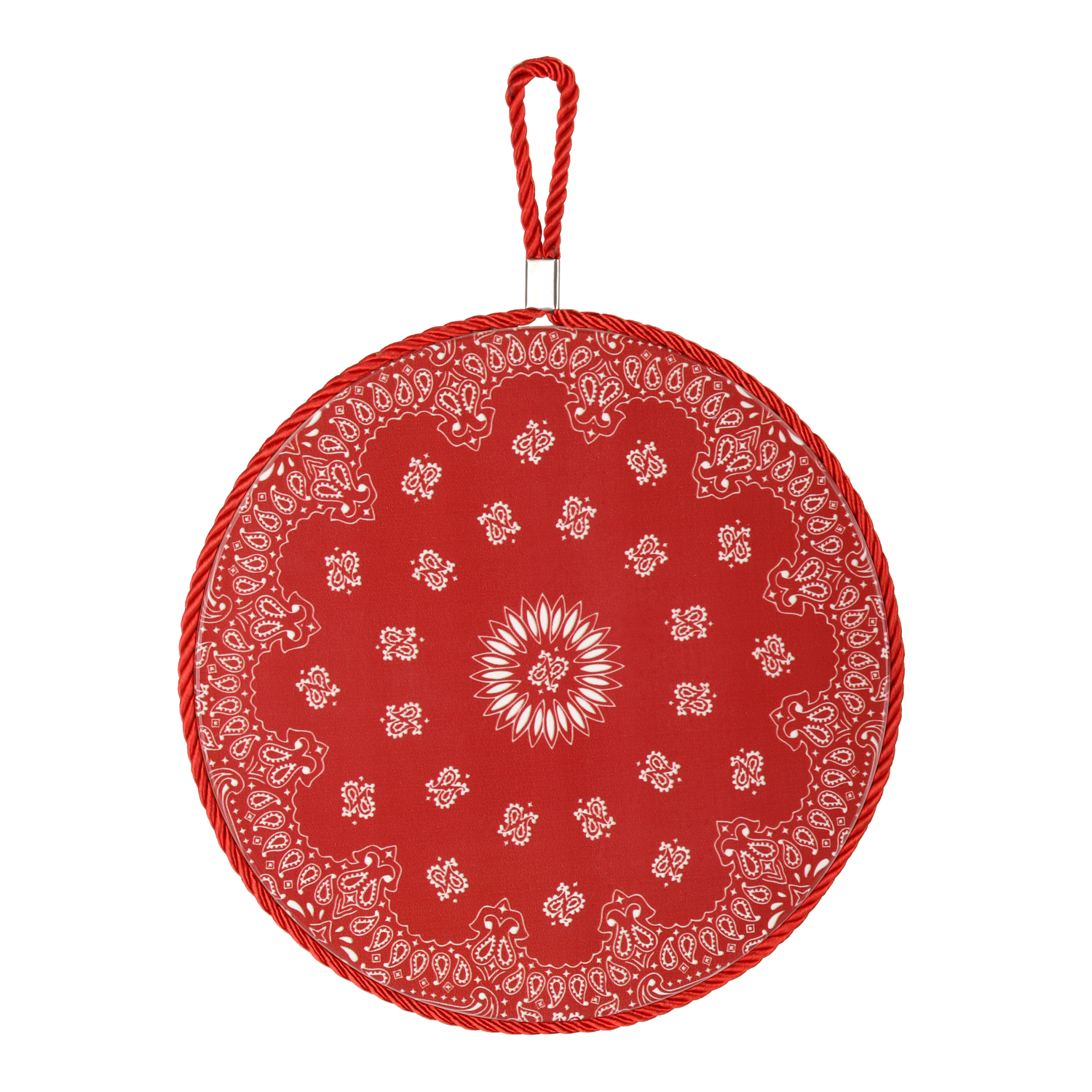 Decorazione tonda 20 cm da appendere Bandana rossa