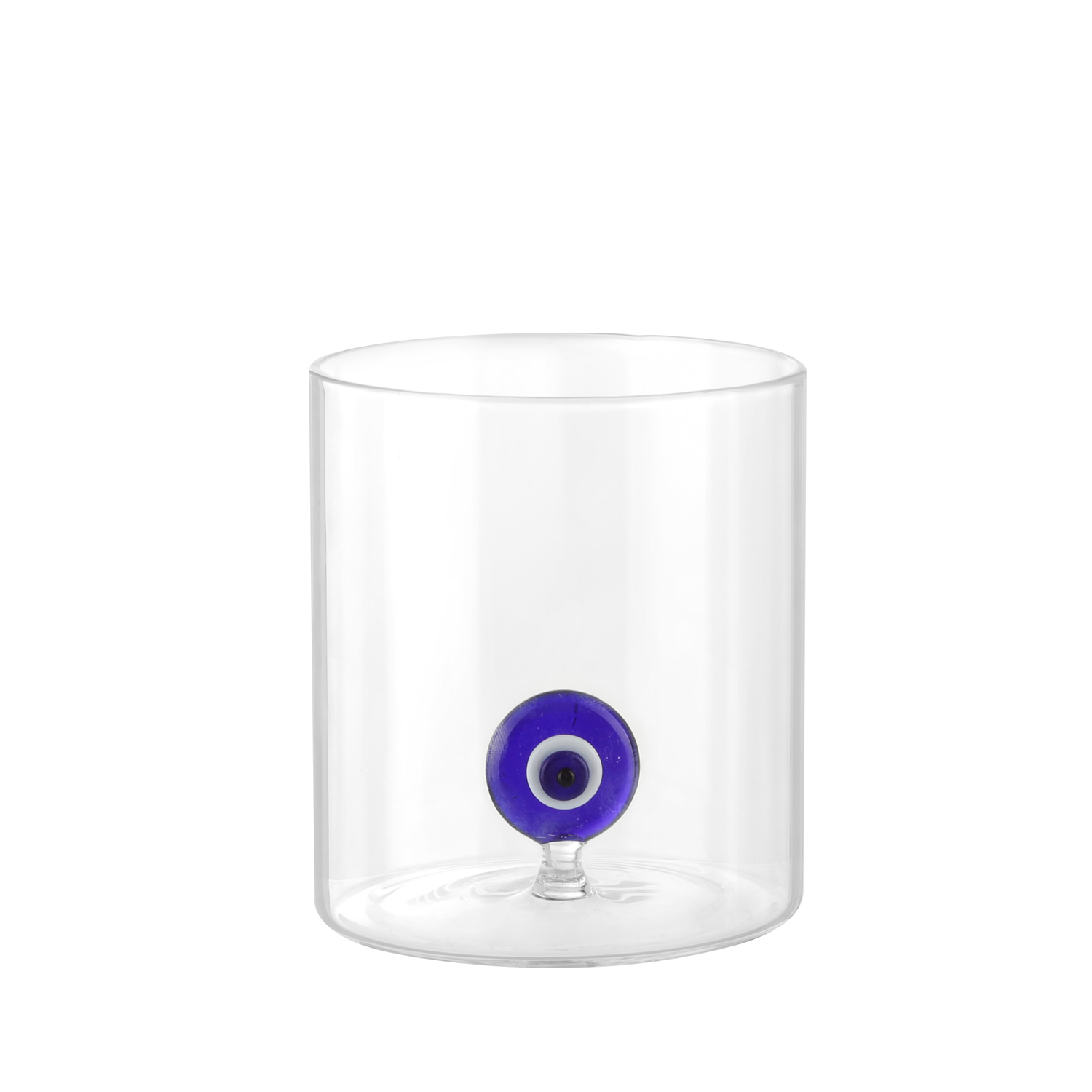 Bicchiere in vetro borosilicato 350 ml occhio greco