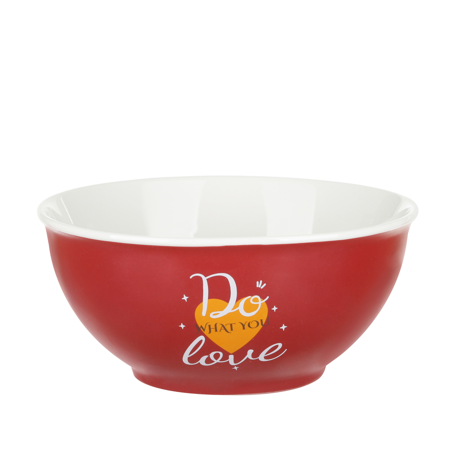 Tazza bolo scritta 800 ml in porcellana rosso
