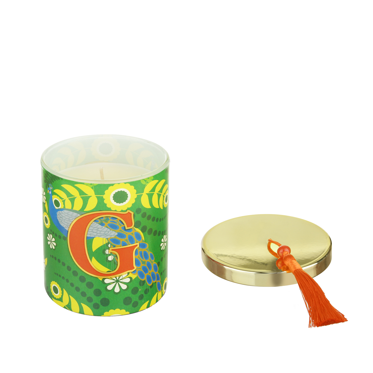 Candela profumata lettera G Royal Garden