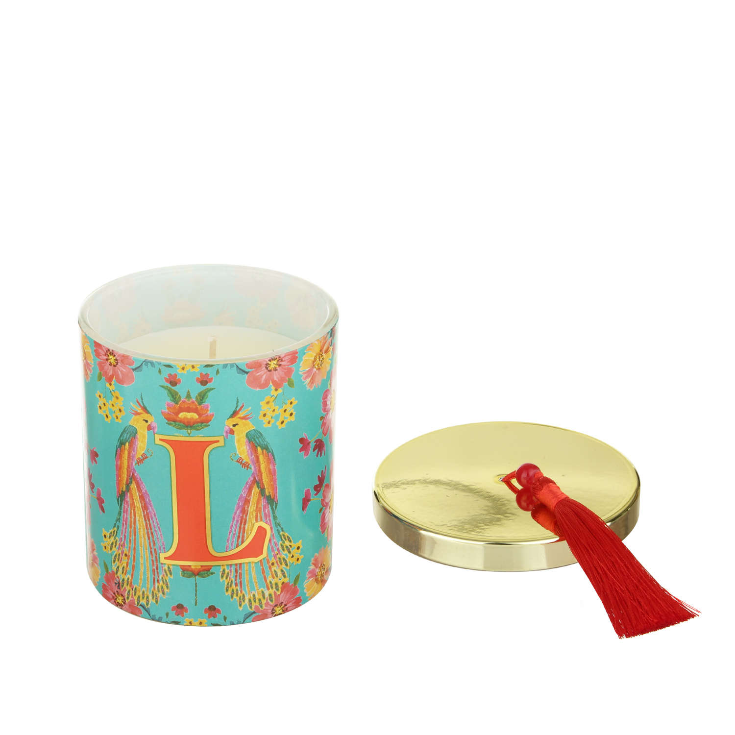 Candela profumata lettera L Royal Garden