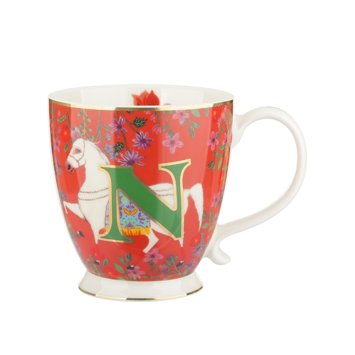 Tazza mug lettera N 450 ml Royal Garden