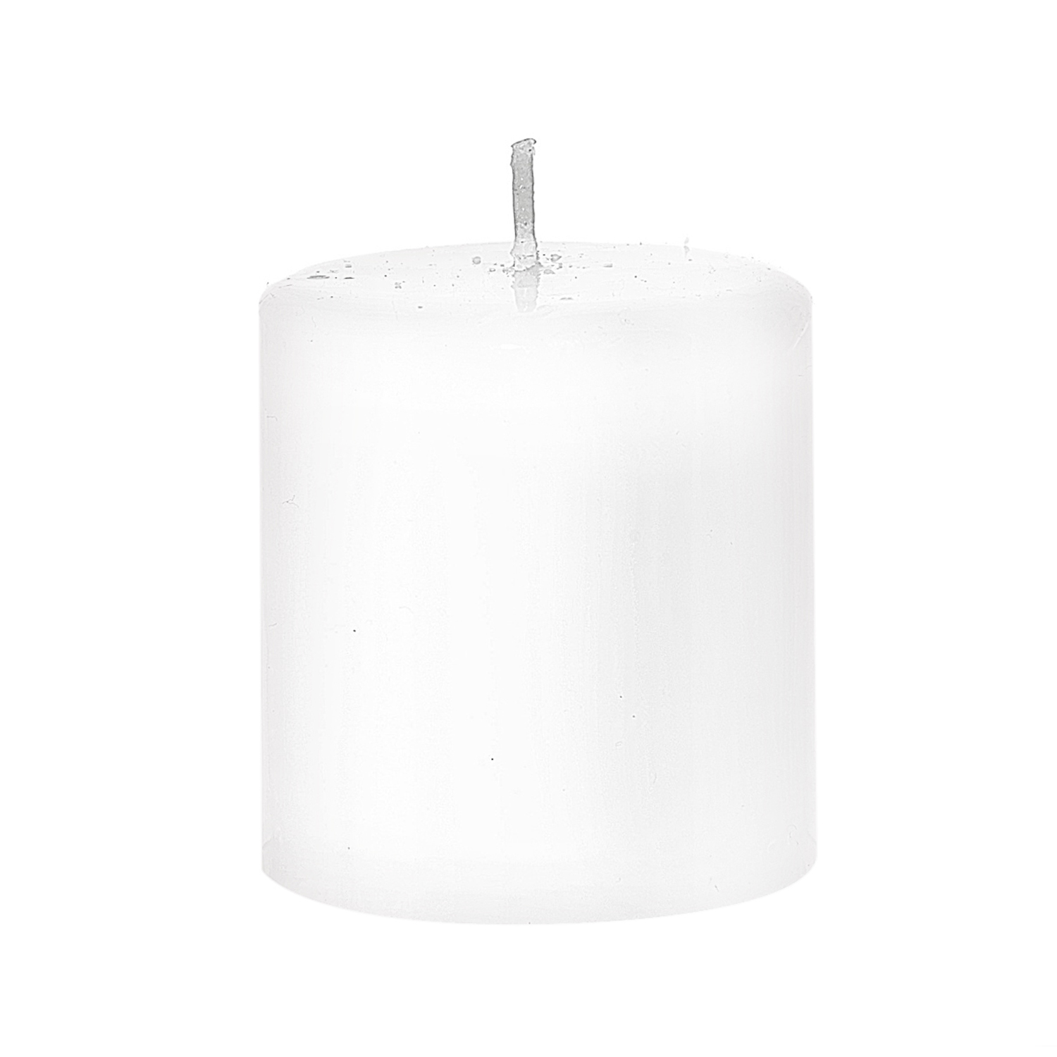 Candela bianca Pillar Lucid 10 cm