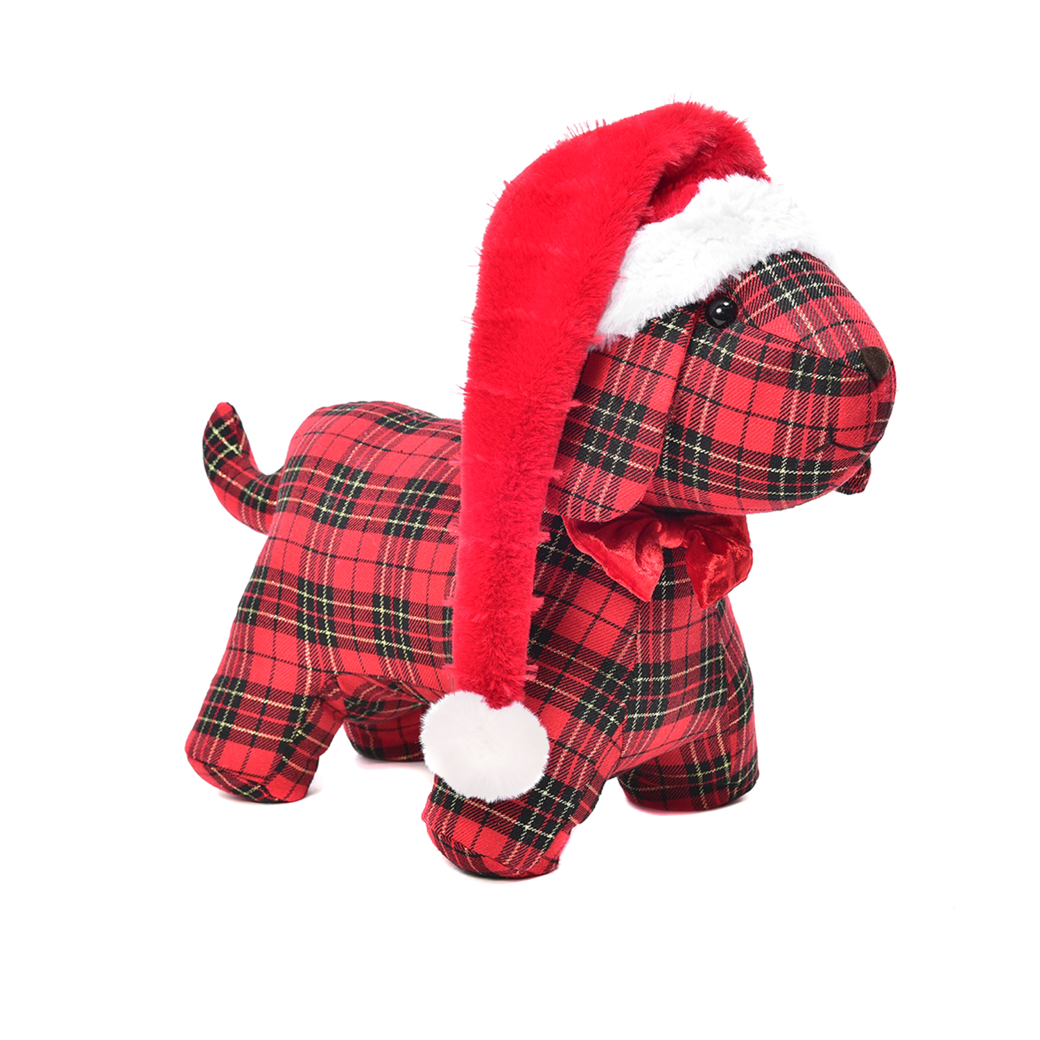 Cane natalizio tartan 50x20x68 cm