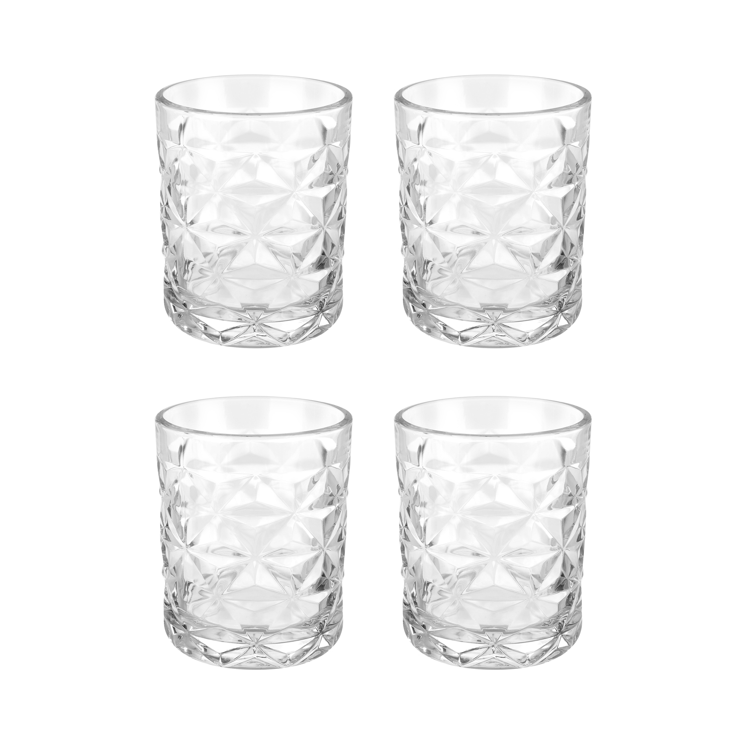 Set 4 bicchieri acqua Estrella in vetro