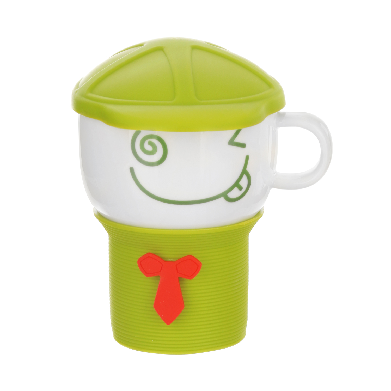 Mug con coperchio verde da 280 ml